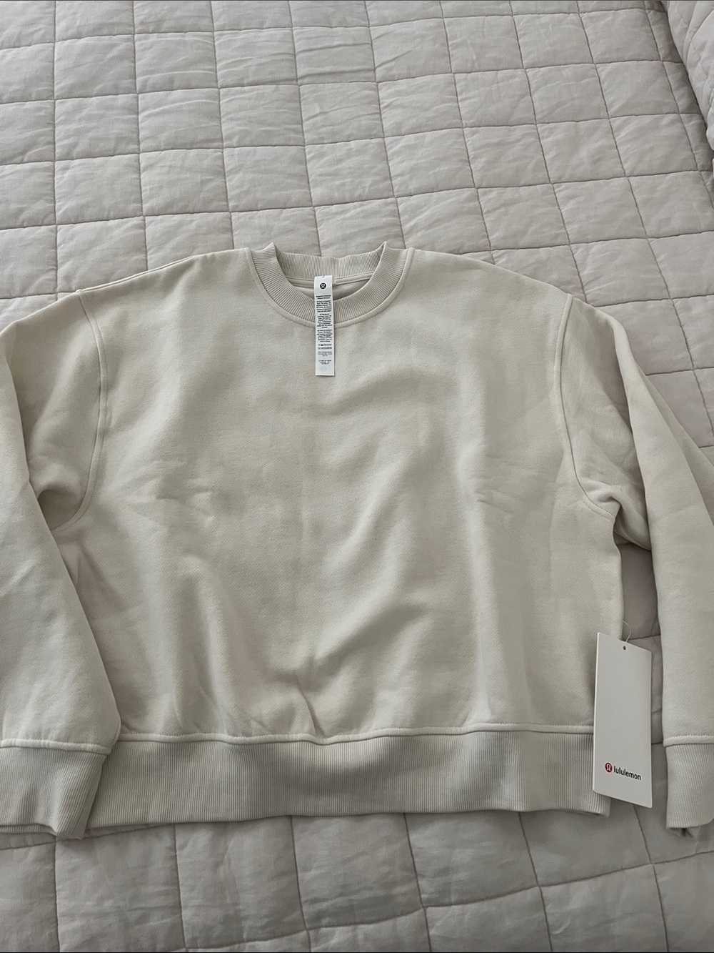 NWT Lululemon athletica Crewneck Sweater in Cream - Picture 2 of 10